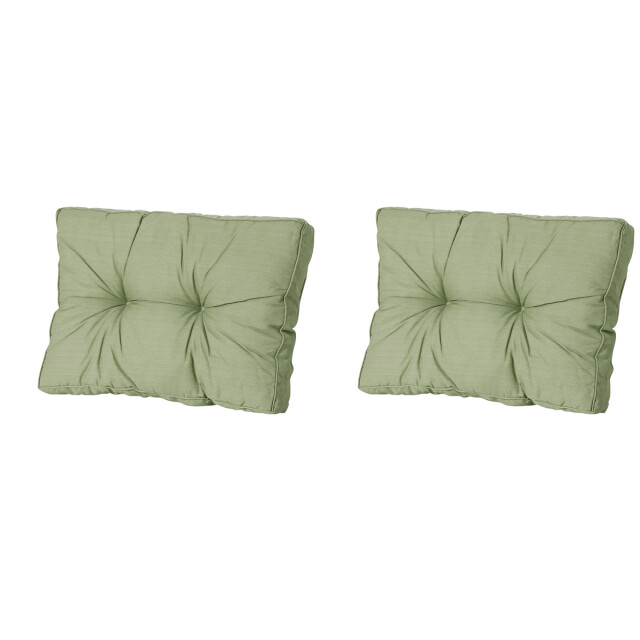 Madison florance rugkussen basic green ca. 43x73 cm set van 2 3082793 large