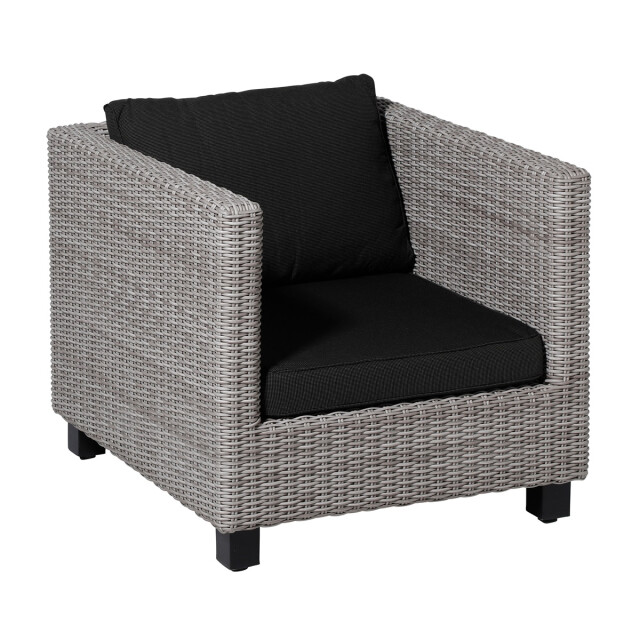 Madison lounge profi-line zitkussen rib black ca. 73x73 cm set van 2 3083494 large