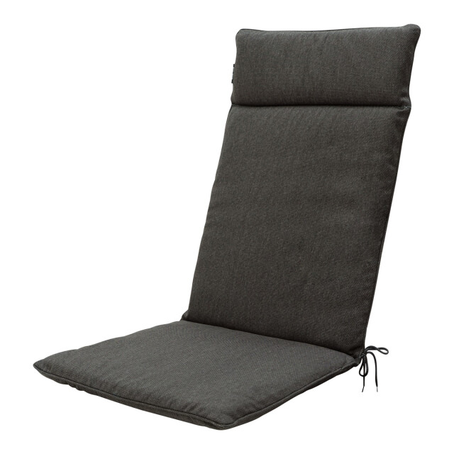 Madison tuinstoelkussen hoge rug dark grey canvas eco+ ca. 120x50 cm set 3082927 large