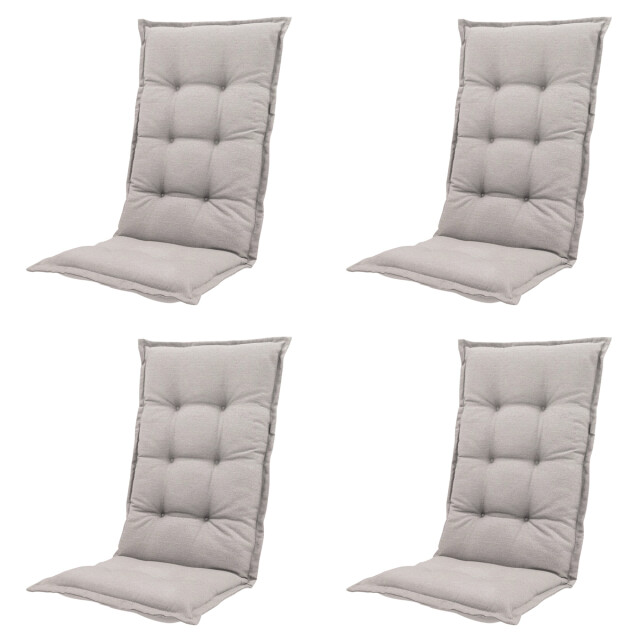Madison tuinstoelkussen hoge rug napels ca. 123x50 cm set van 4 3083066 large