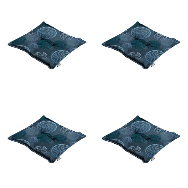 Madison zitkussen circle blue ca. 50x50 cm set van 4 3083290 large