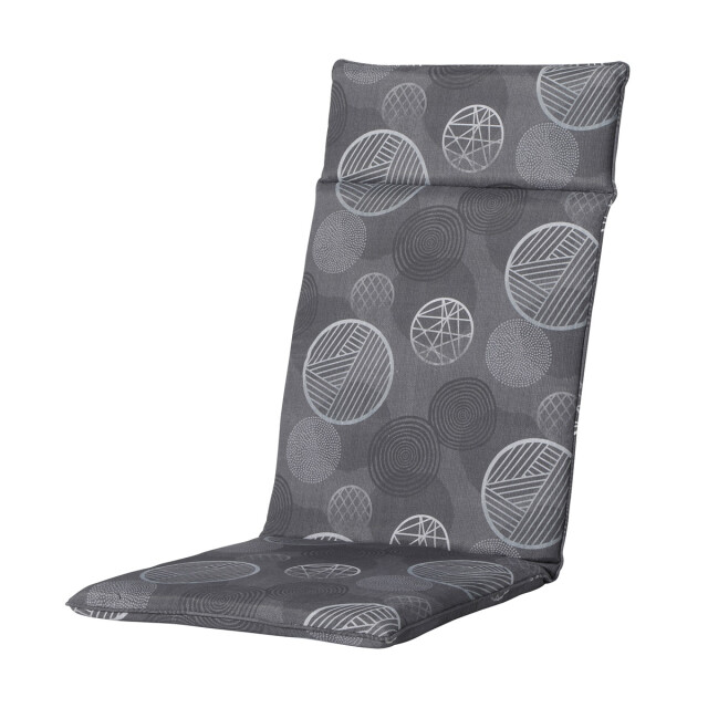 Madison tuinstoelkussen hoge rug circle grey ca. 120x50 cm set van 4 3082908 large