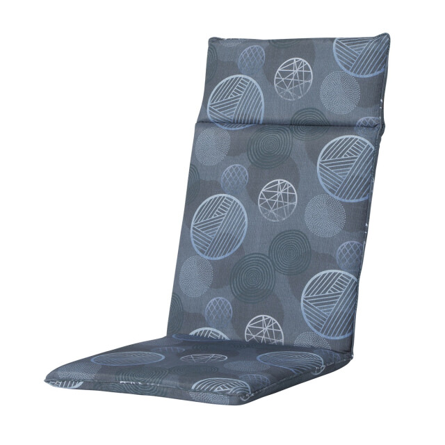 Madison tuinstoelkussen hoge rug circle blue ca. 120x50 cm set van 4 3082910 large