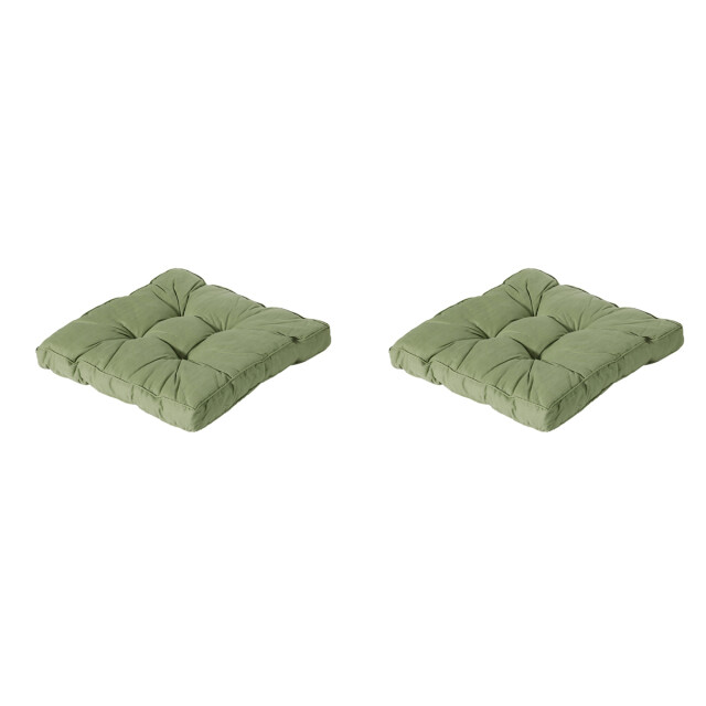 Madison florance zitkussen basic green ca. 60x60 cm set van 2 3082769 large