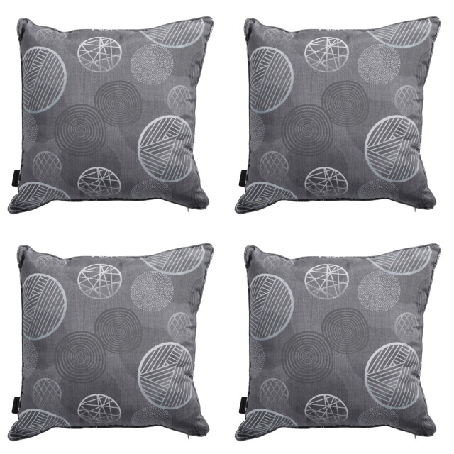 Madison sierkussen circle grey ca. 50x50 cm set van 4 3083150 large