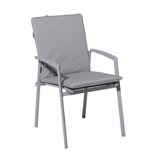 Madison stapelstoelkussen manchester light grey ca. 97x49 cm set van 4 3083609 large