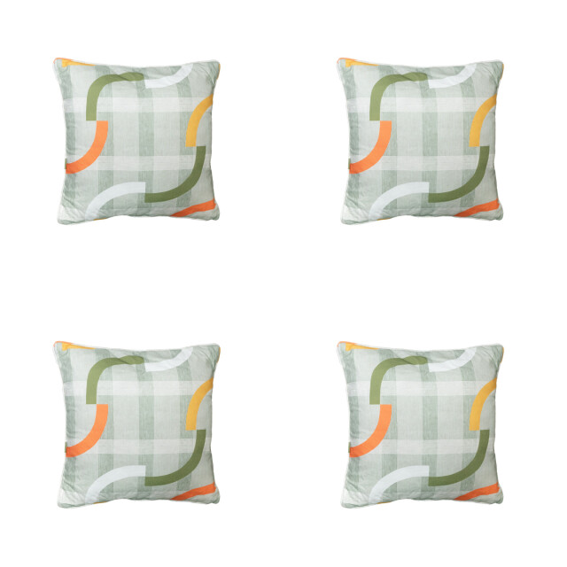 Madison sierkussen tess orange ca. 50x50 cm set van 4 3083186 large