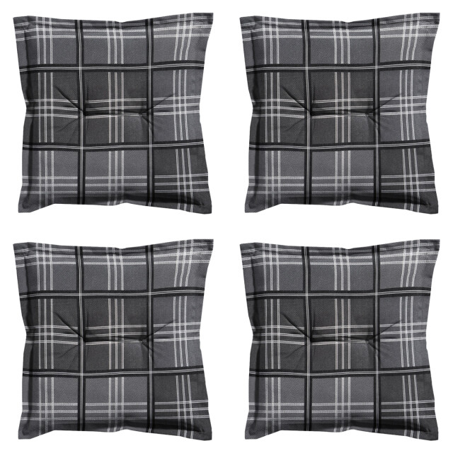 Madison zitkussen patchy grey ca. 50x50 cm set van 4 3083286 large
