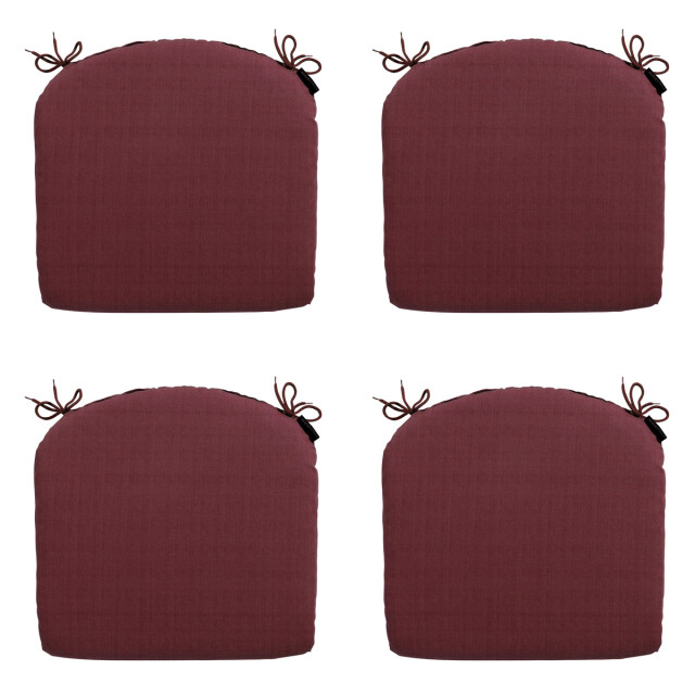 Madison zitkussen panama bordeaux ca. 46x48 cm set van 4 3083429 large