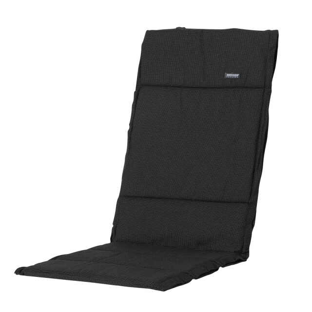 Madison tuinkussen fiber deluxe rib black ca. 125x50 cm set van 4 3083551 large