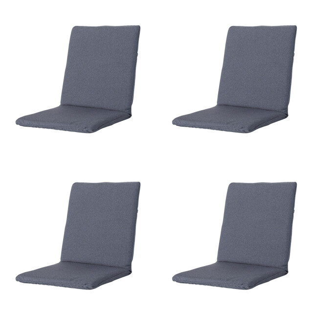 Madison stapelstoelkussen manchester denim grey ca. 97x49 cm set van 4 3083607 large
