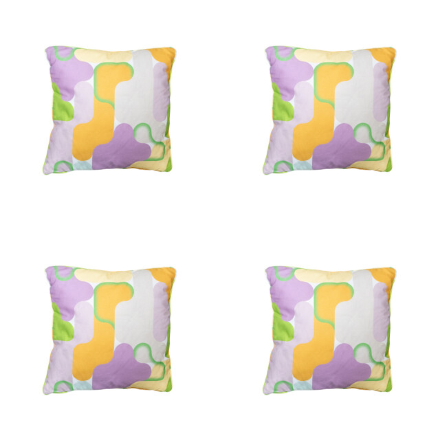 Madison sierkussen grafi lila ca. 50x50 cm set van 4 3083187 large