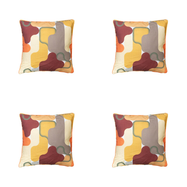 Madison sierkussen grafi bordo ca. 50x50 cm set van 4 3083189 large