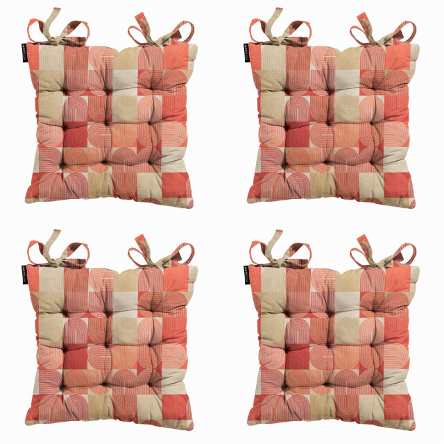 Madison zitkussen toscane jacky terra ca. 46x46 cm set van 4 3083351 large