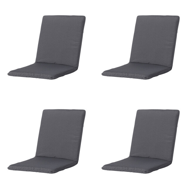 Madison stapelstoelkussen panama grey ca. 97x49 cm set van 4 3083571 large