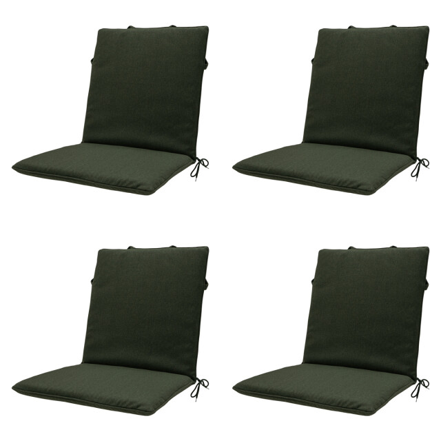 Madison stapelstoelkussen green canvas eco+ ca. 97x49 cm set van 4 3083591 large