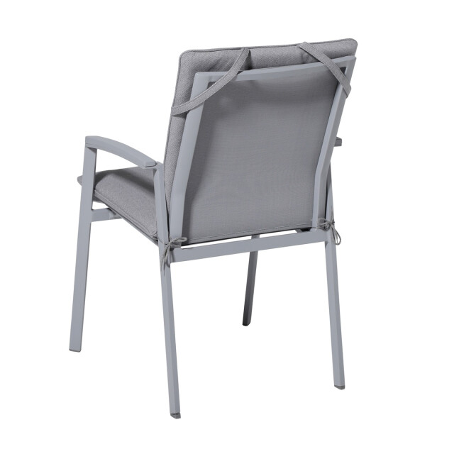 Madison stapelstoelkussen manchester light grey ca. 97x49 cm set van 4 3083609 large