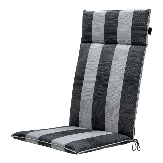 Madison tuinstoelkussen hoge rug alice grey ca. 120x50 cm set van 4 3082907 large