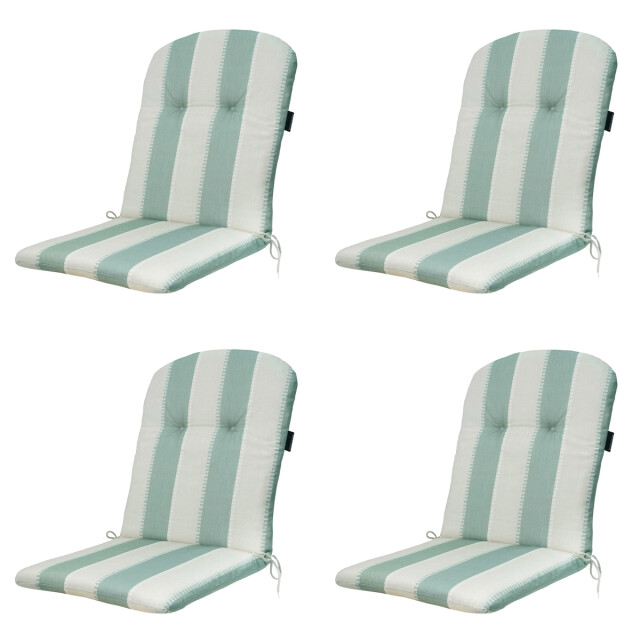 Madison kuipstoelkussen hoge rug banda kaki ca. 96x45 cm set van 4 3082988 large