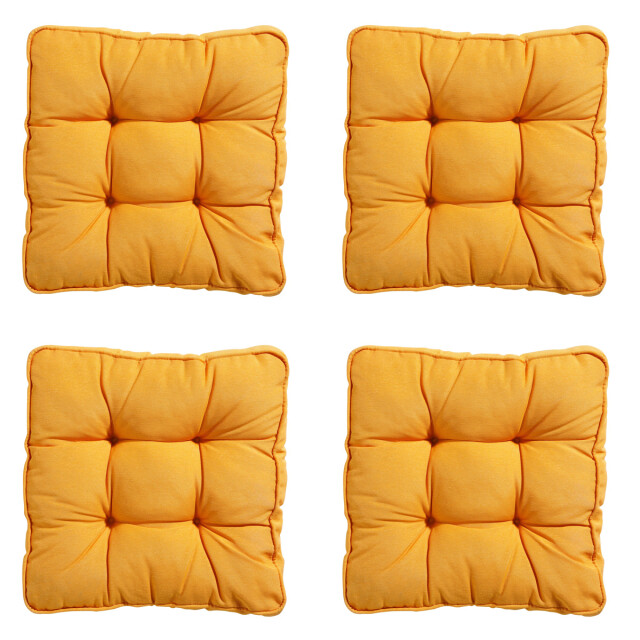 Madison zitkussen florance panama golden glow ca. 47x47 cm set van 4 3082889 large