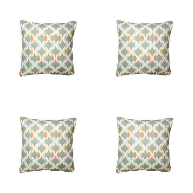 Madison sierkussen trivia green ca. 50x50 cm set van 4 3083207 large