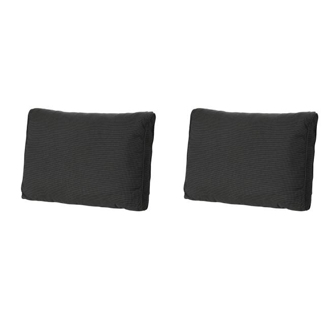 Madison lounge rugkussen rib black ca. 40x60 cm set van 2 3082848 large