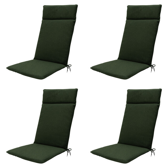 Madison tuinstoelkussen hoge rug green canvas eco+ ca. 120x50 cm set van 3082925 large