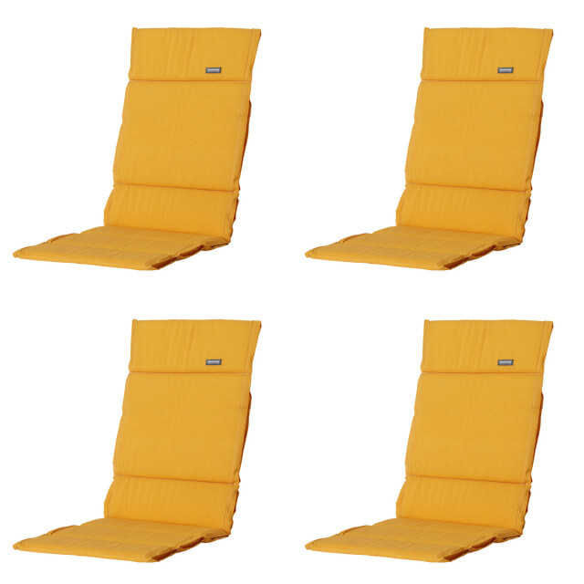 Madison tuinkussen fiber deluxe panama golden glow ca. 125x50 cm set van 3083546 large