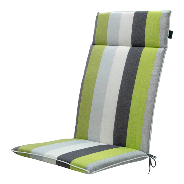 Madison tuinstoelkussen hoge rug victoria green ca. 120x50 cm set van 4 3082906 large