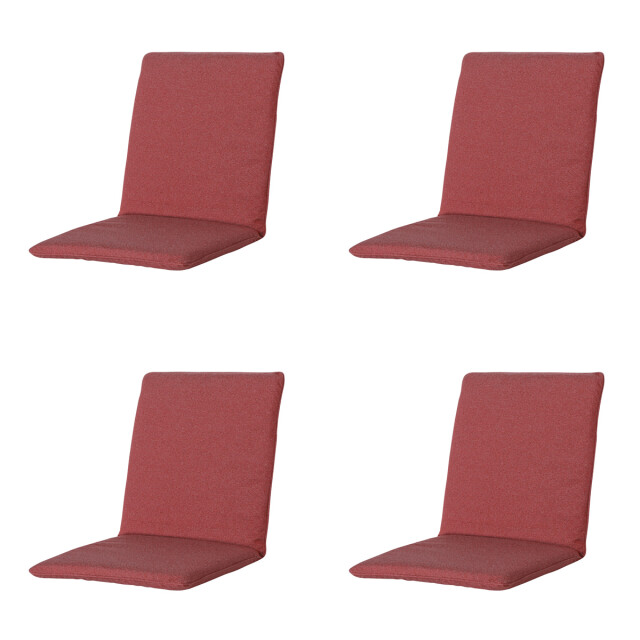 Madison stapelstoelkussen manchester red ca. 97x49 cm set van 4 3083605 large