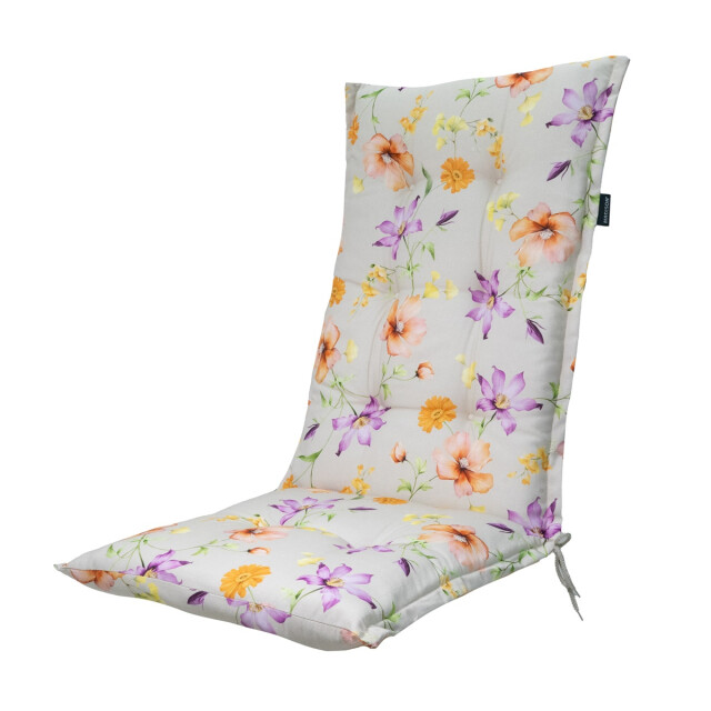Madison tuinstoelkussen hoge rug florina purple ca. 123x50 cm set van 4 3083045 large