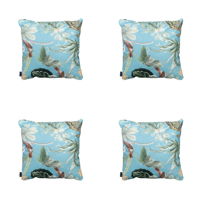 Madison sierkussen grasse aqua ca. 50x50 cm set van 4 3083203 large