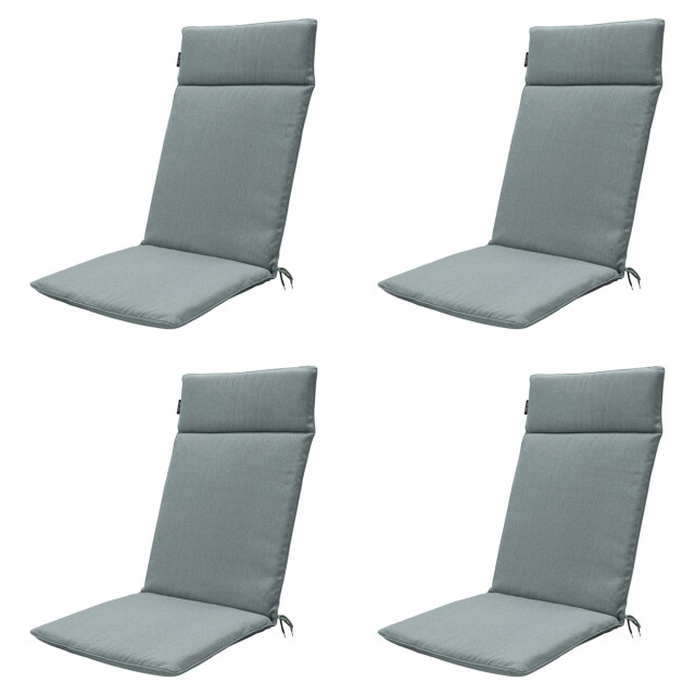 Madison tuinstoelkussen hoge rug silver canvas eco+ ca. 120x50 cm set van 3082926 large