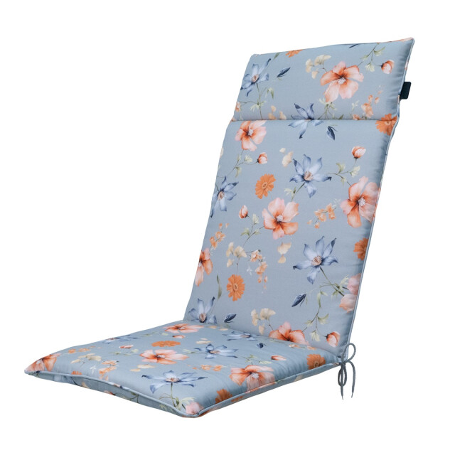 Madison tuinstoelkussen hoge rug florina blue ca. 120x50 cm set van 4 3082943 large