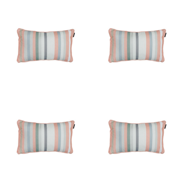Madison sierkussen righe salmone ca. 30x50 cm set van 4 3083086 large