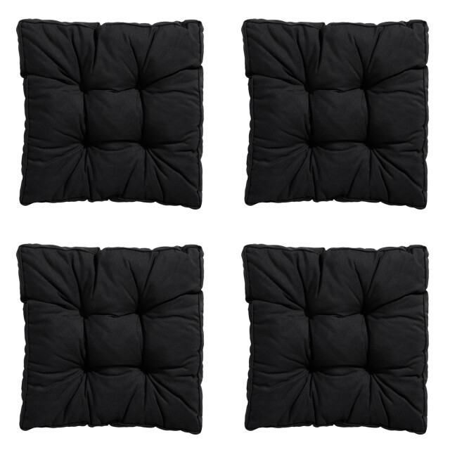 Madison zitkussen florance panama black ca. 47x47 cm set van 4 3082883 large