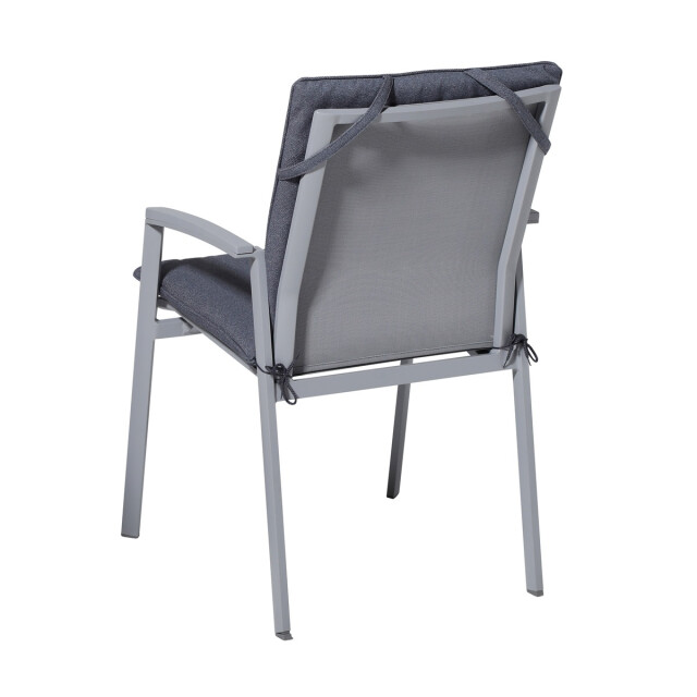 Madison stapelstoelkussen manchester denim grey ca. 97x49 cm set van 4 3083607 large