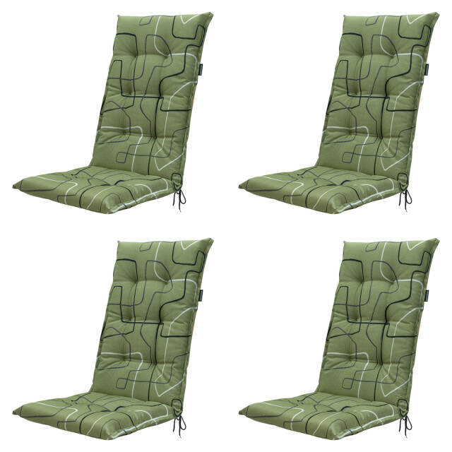 Madison tuinstoelkussen hoge rug joah sage ca. 123x50 cm set van 4 3083026 large