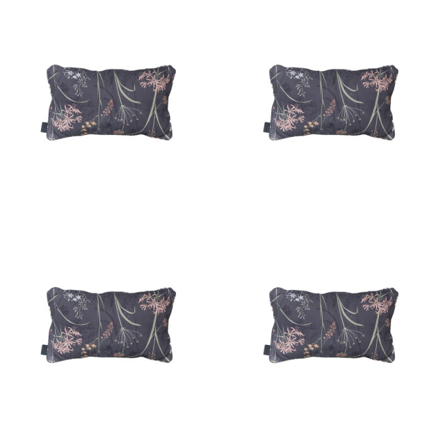 Madison sierkussen donna grey canvas eco+ ca. 30x50 cm set van 4 3083106 large