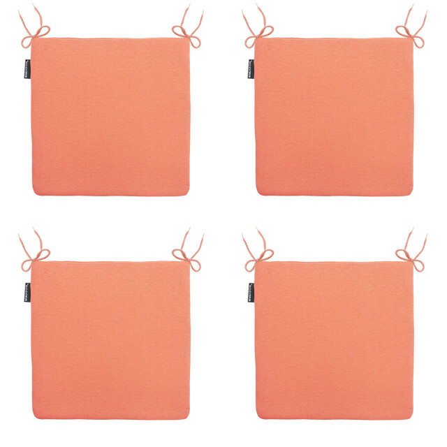 Madison zitkussen panama flame orange ca. 40x40 cm set van 4 3083386 large