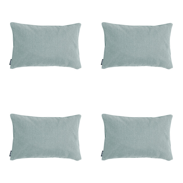 Madison sierkussen silver canvas eco+ ca. 30x50 cm set van 4 3083101 large