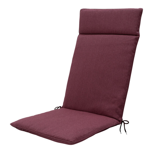 Madison tuinstoelkussen hoge rug bordeaux canvas eco+ ca. 120x50 cm set 3082922 large
