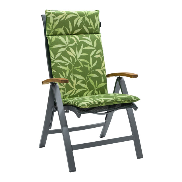 Madison tuinstoelkussen hoge rug fergus green ca. 120x50 cm set van 4 3082961 large