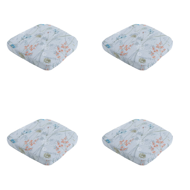 Madison zitkussen wicker donna azure canvas eco+ ca. 48x48 cm set van 4 3083384 large