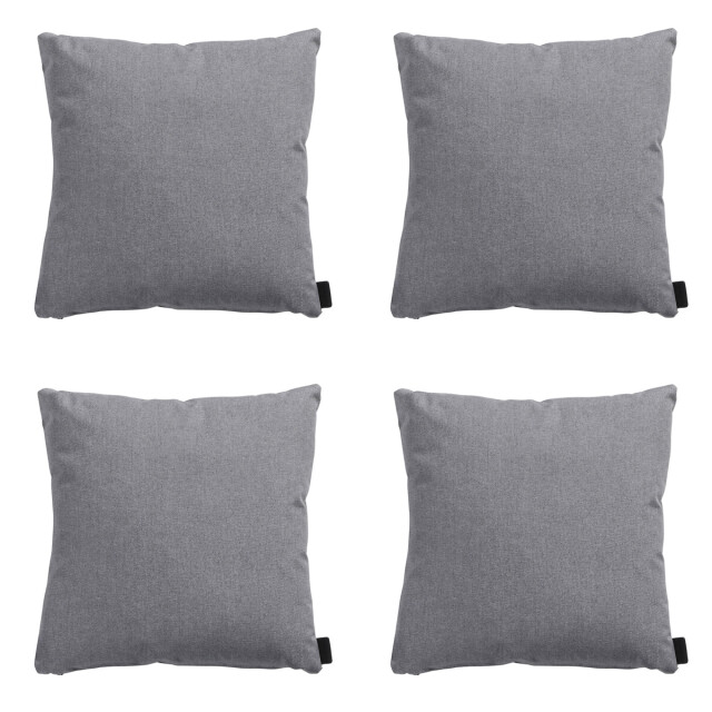 Madison sierkussen oxford grey ca. 45x45 cm set van 4 3083145 large