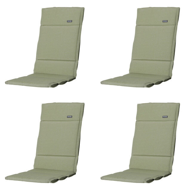 Madison tuinkussen fiber deluxe panama sage ca. 125x50 cm set van 4 3083547 large