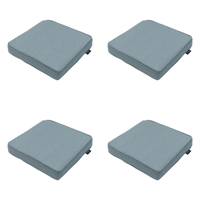 Madison zitkussen silver canvas eco+ ca. 40x40 cm set van 4 3083447 large
