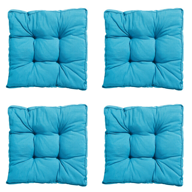 Madison zitkussen florance panama aqua ca. 47x47 cm set van 4 3082884 large