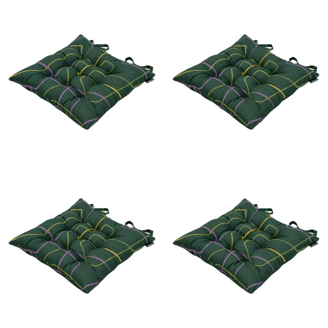 Madison zitkussen toscane joah green ca. 46x46 cm set van 4 3083343 large