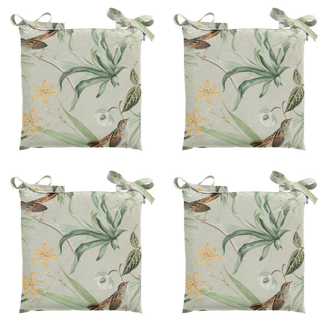 Madison zitkussen toscane grasse green ca. 46x46 cm set van 4 3083365 large